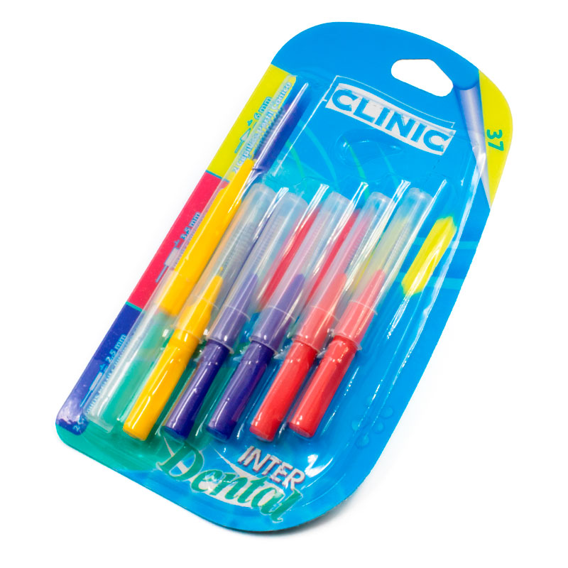 6 Kit Cepillo Interdental Tapa Clinic Brackets Ortodoncia