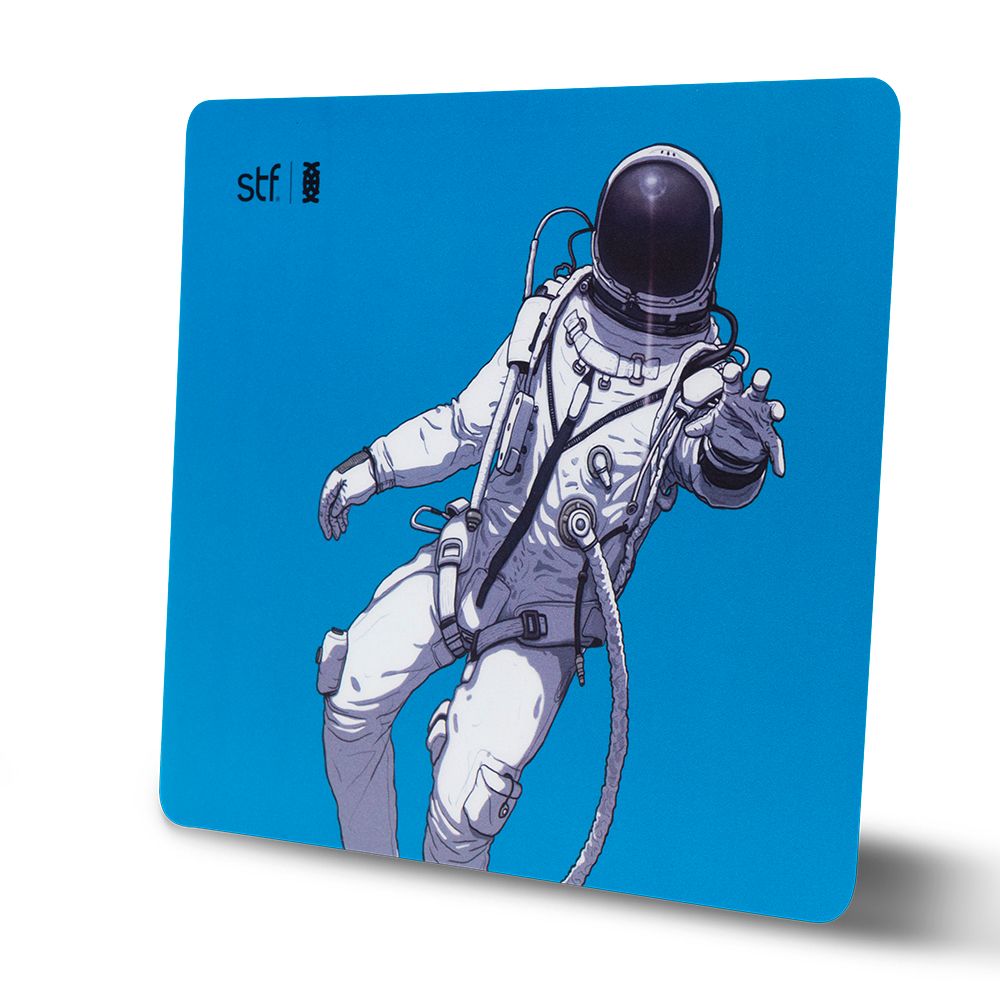 Combo 3 en 1 Mouse Inalámbrico Audífono On Ear y Mousepad Azul STF Collabs X Erick Escalante