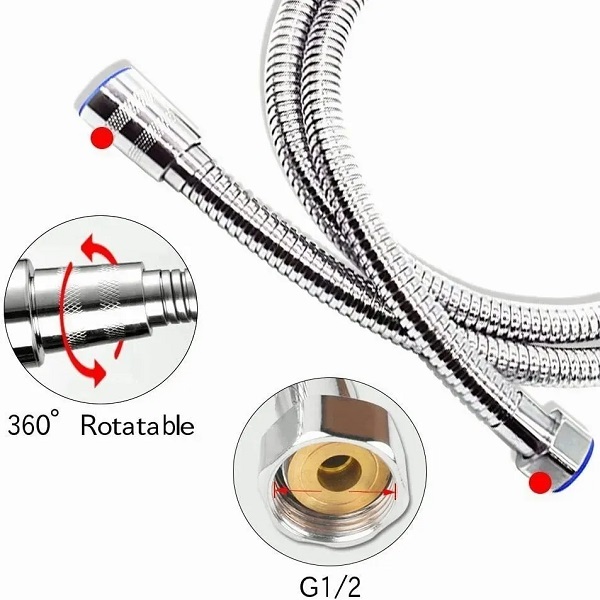 Manguera Para Baño - Ducha De Mano De Acero Inoxidable
