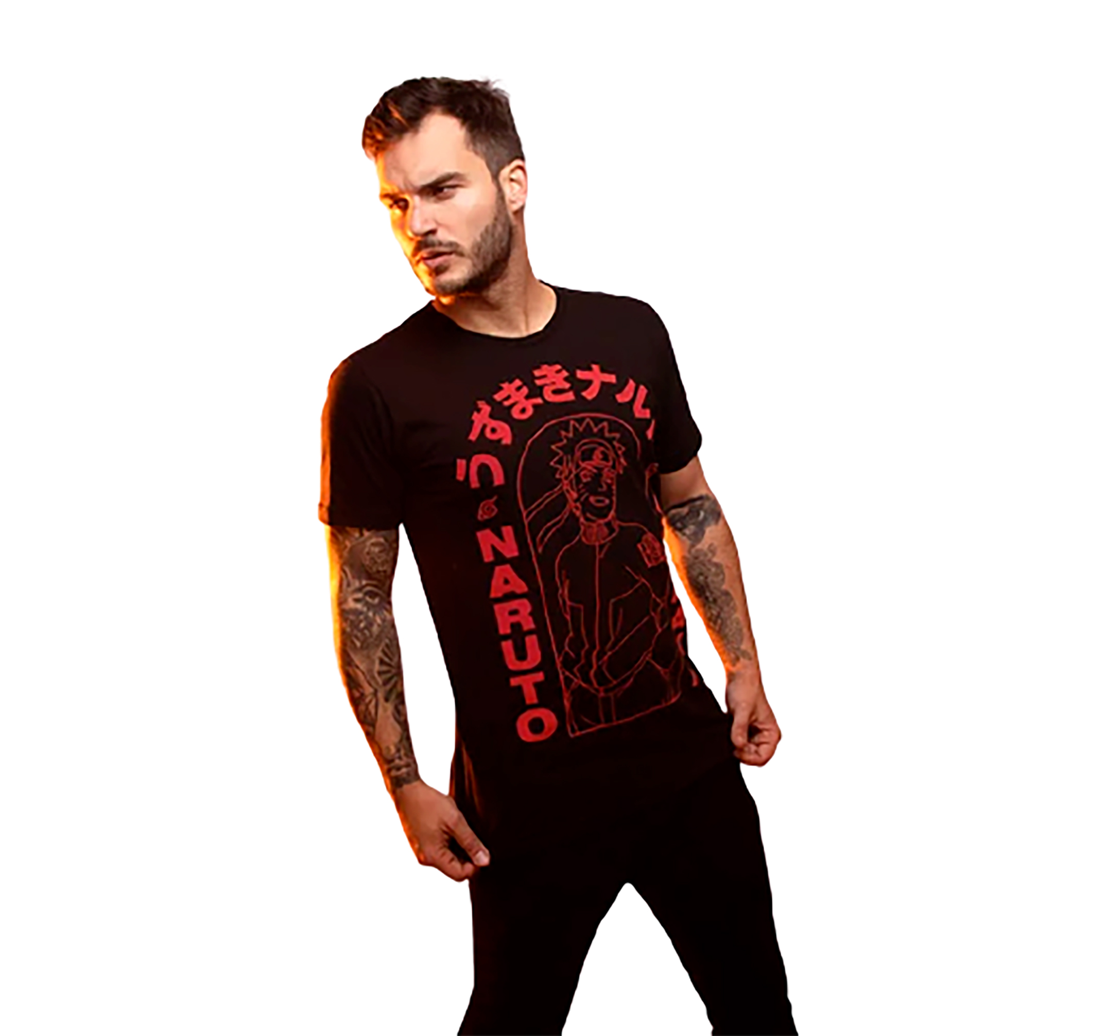 Playera Máscara De Látex El Ninja Número 1 Naruto Hombre