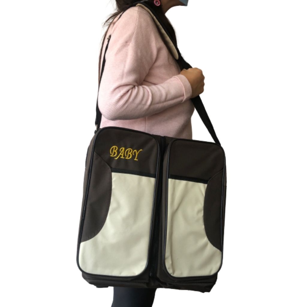 BOLSA PAÑALERA 3 EN 1 CAMA DE BEBE MOISES DE VIAJE