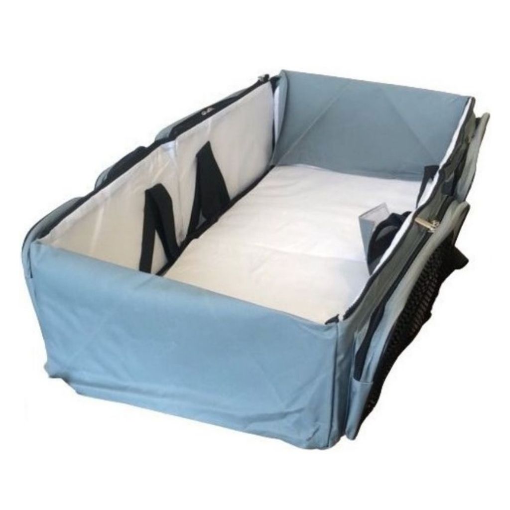 BOLSA PAÑALERA 3 EN 1 CAMA DE BEBE MOISES DE VIAJE