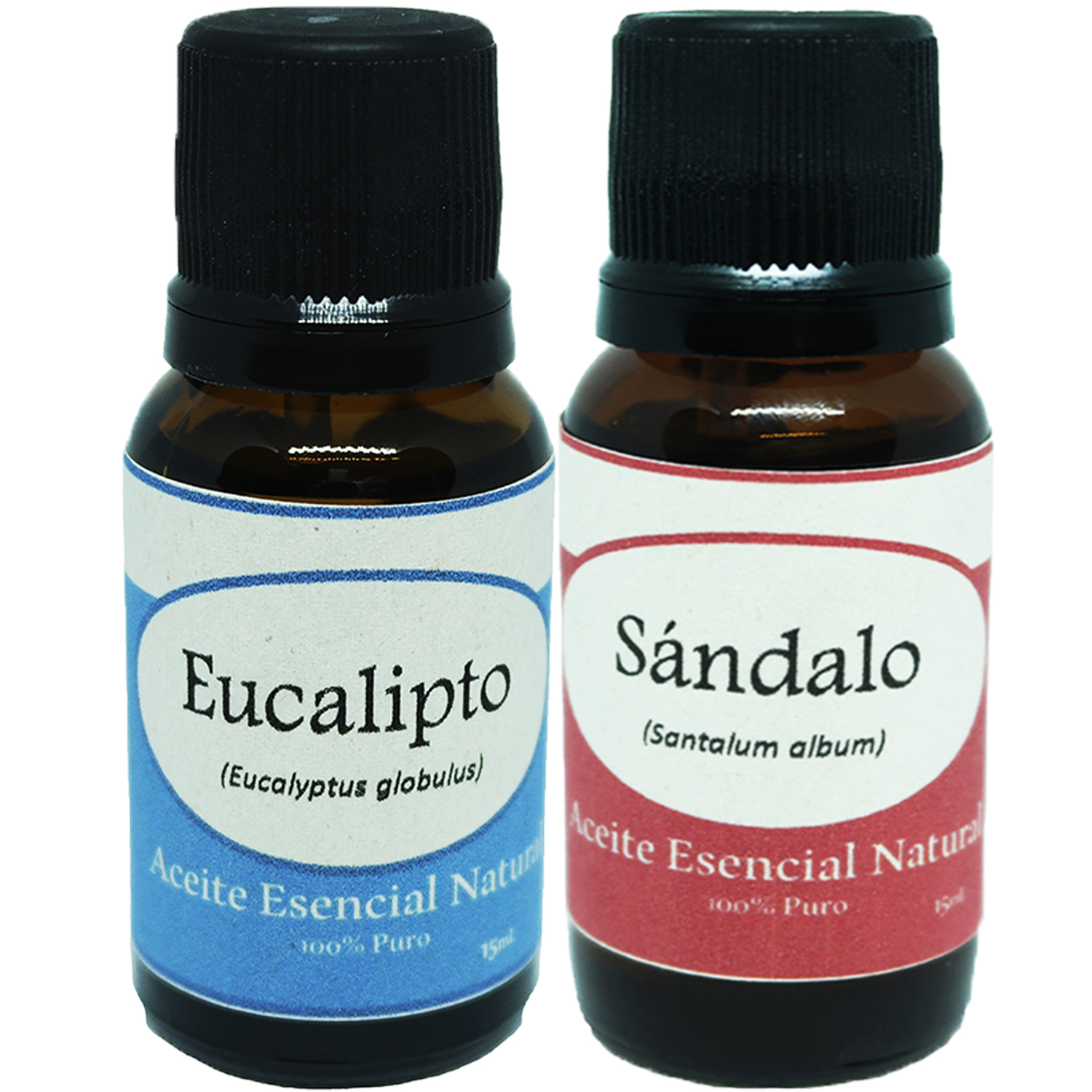 Eucalipto y Sandalo Paquete Aceite Esencial para Humidificador 2 Piezas Krisamex