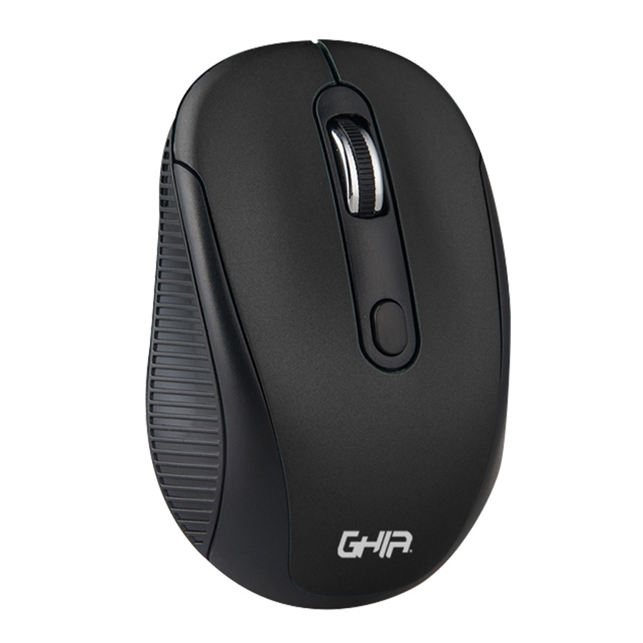 MOUSE INALAMBRICO BASICO 4 BOTONES NEGRO PC LAP USB ESTANDAR RADIO FRECUENCIA 10 METROS GM200