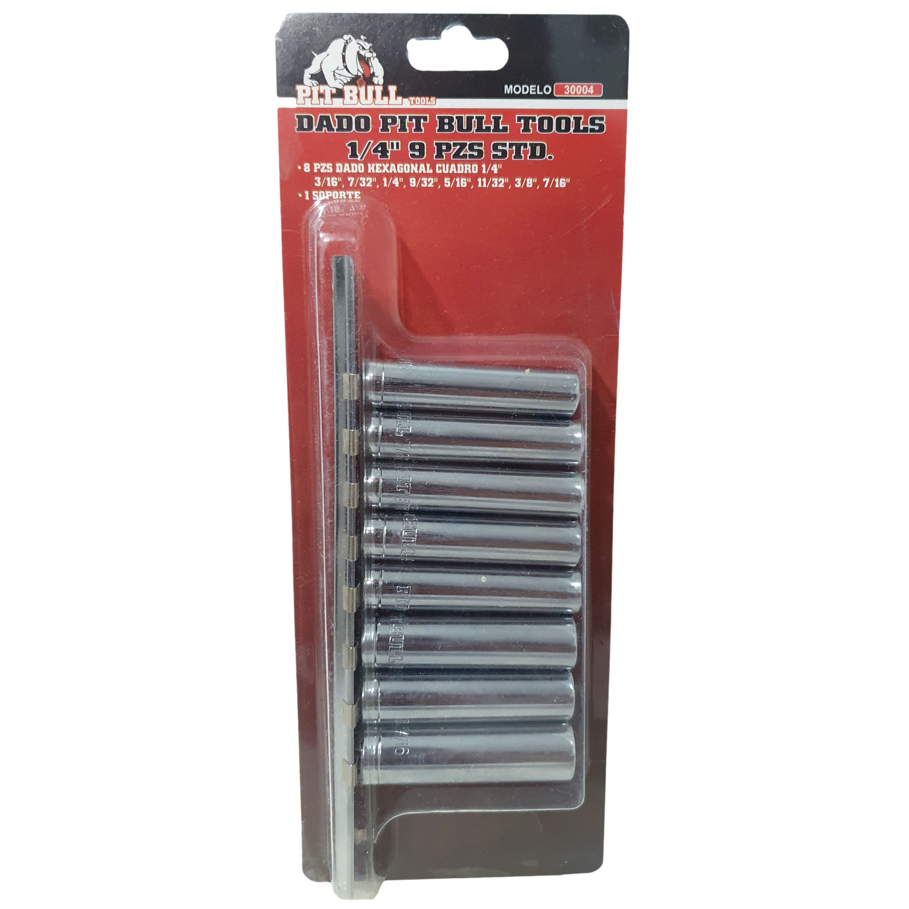 Dado 1/4pg 9pzs Standar Pitbull 30004