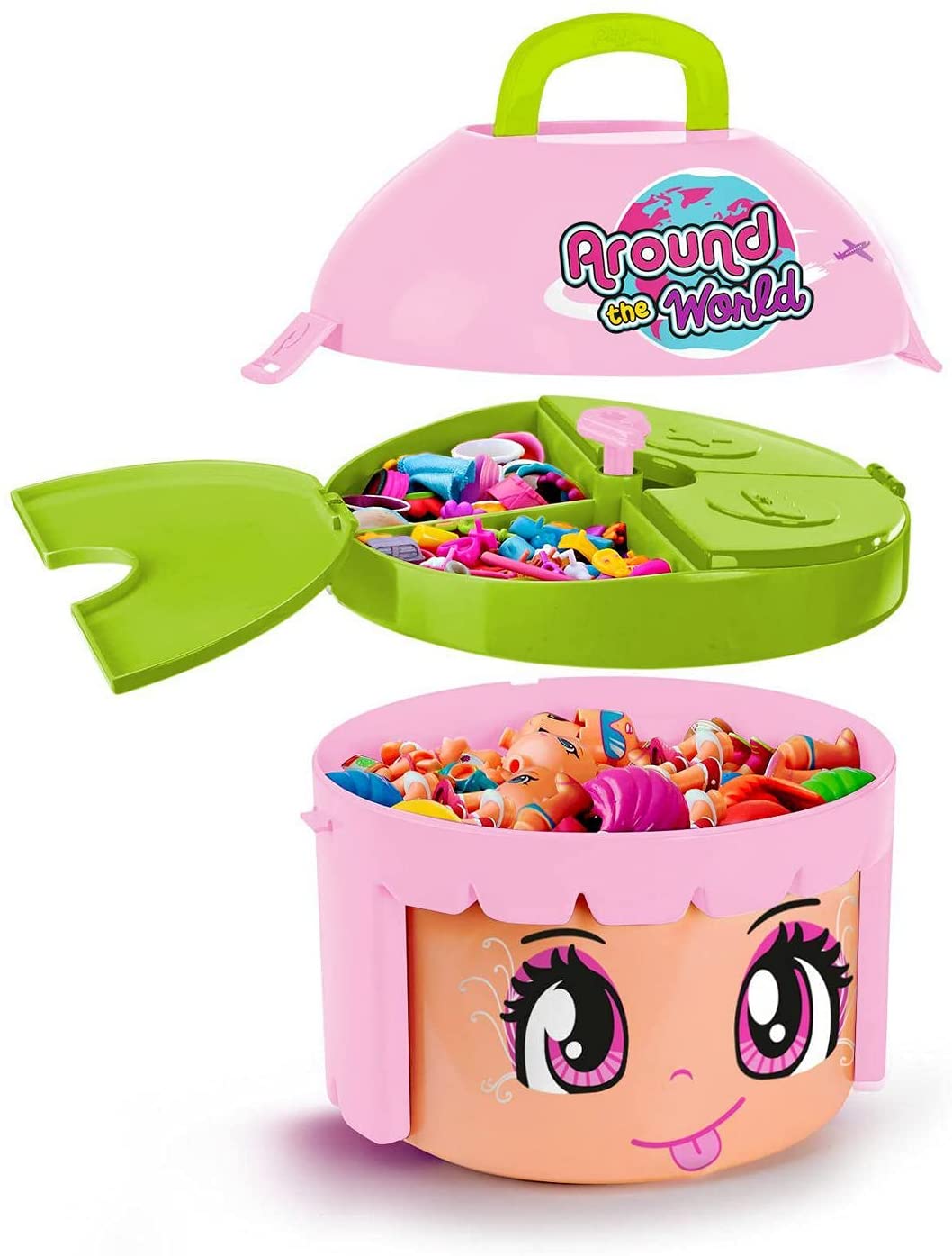 Pinypon Cabeza Color Rosa Around The World 5 Muñecas