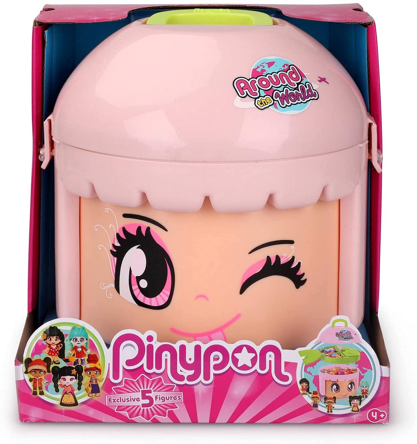 Pinypon Cabeza Color Rosa Around The World 5 Muñecas