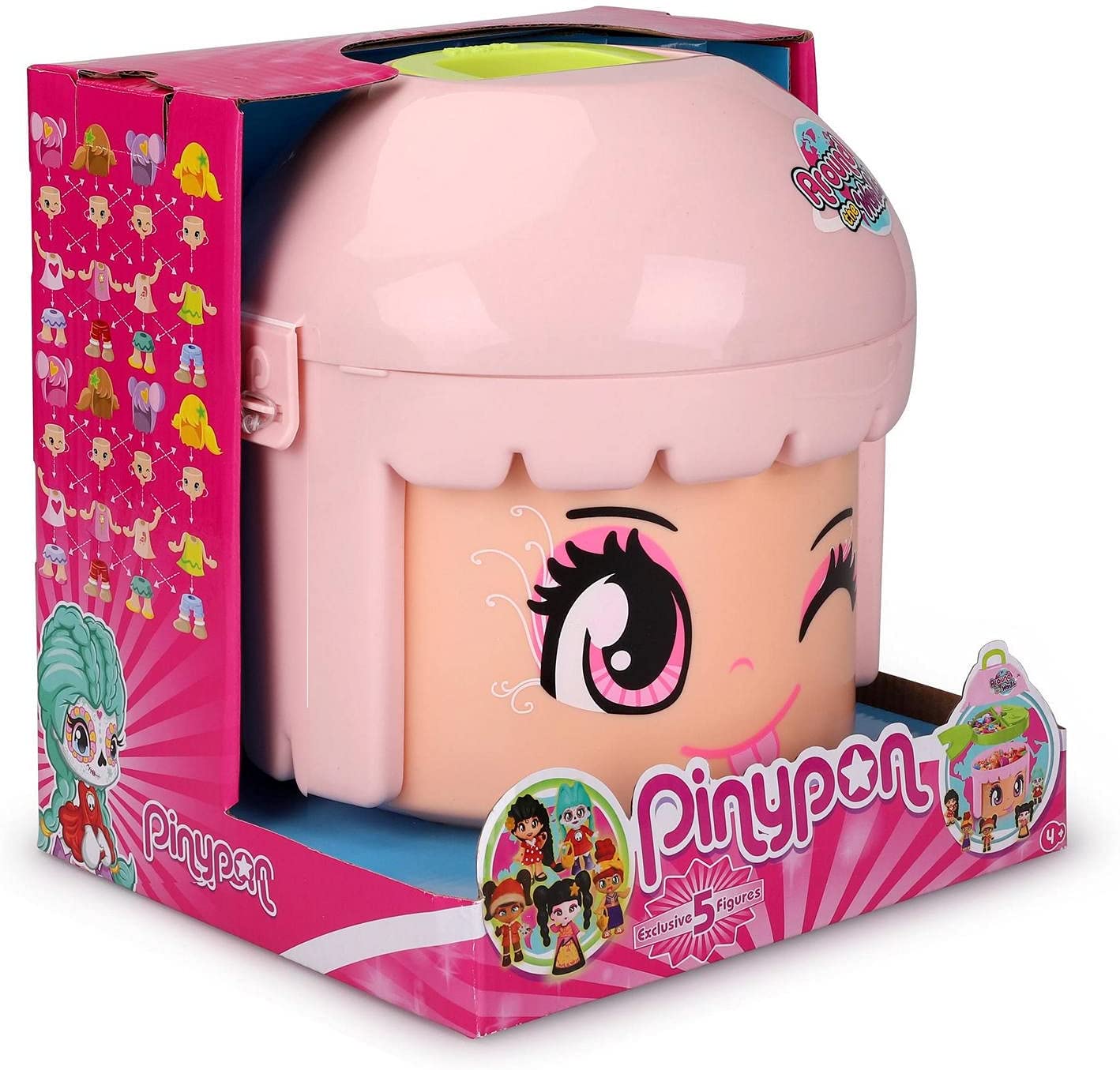 Pinypon Cabeza Color Rosa Around The World 5 Muñecas