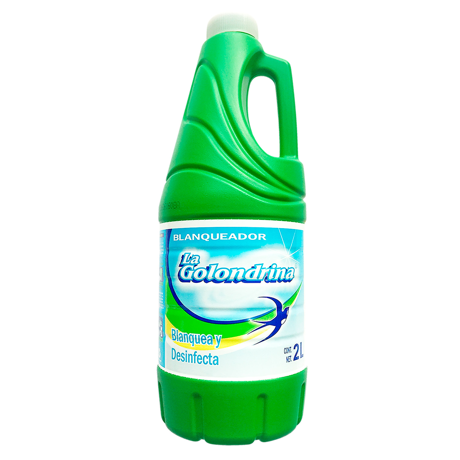 Cloro La Golondrina Caja 6 Botellas 2 Litros Blanqueador de Ropa