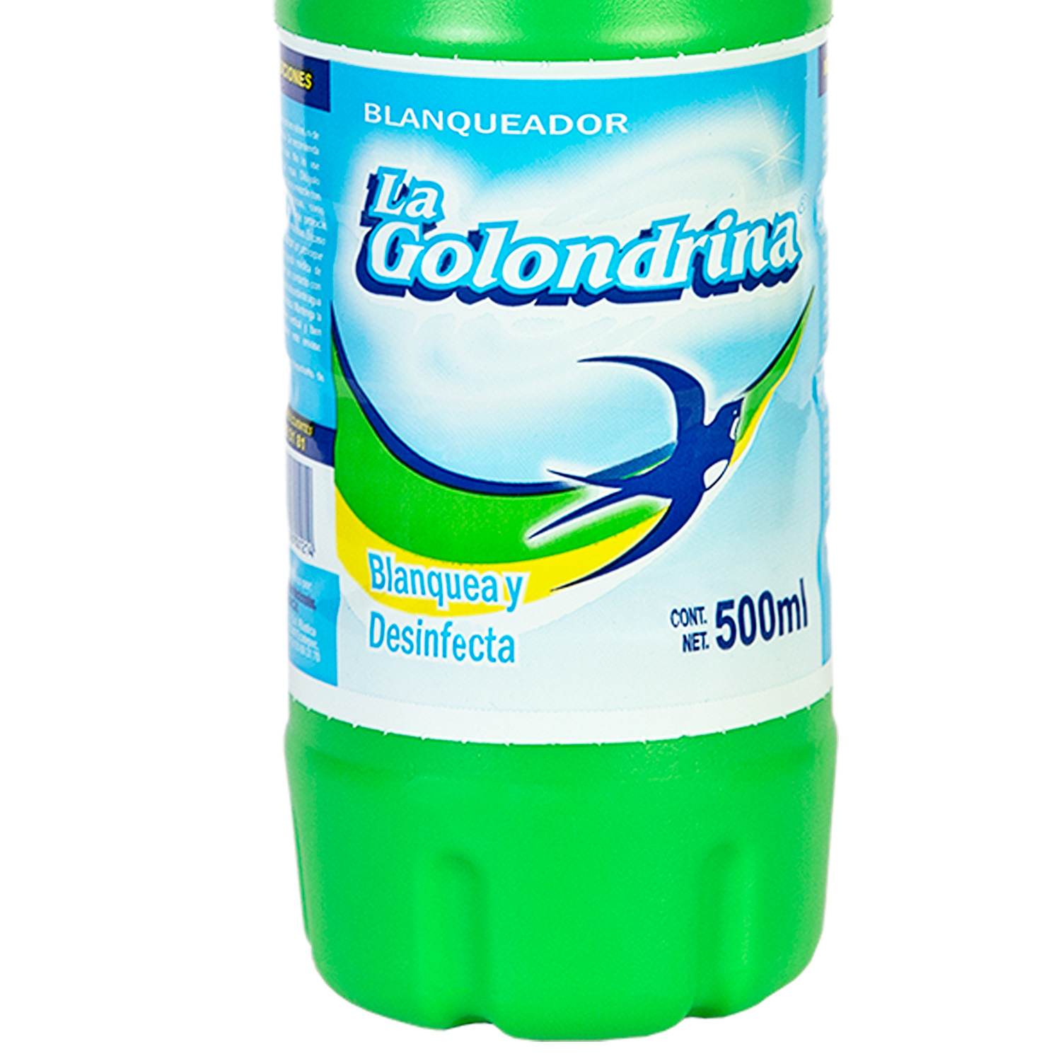Cloro La Golondrina Caja 24 Botellas 500 Mililitros Blanqueador de Ropa