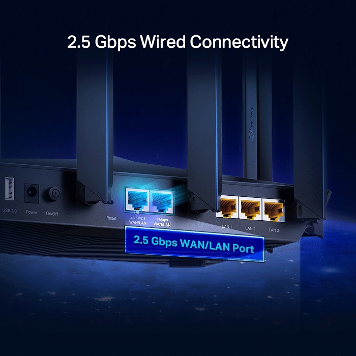 Router Inalambrico Tp-Link Archer AX90 AX6600 Wi-Fi 6 Tri-Banda 2.4 Y 5GHz