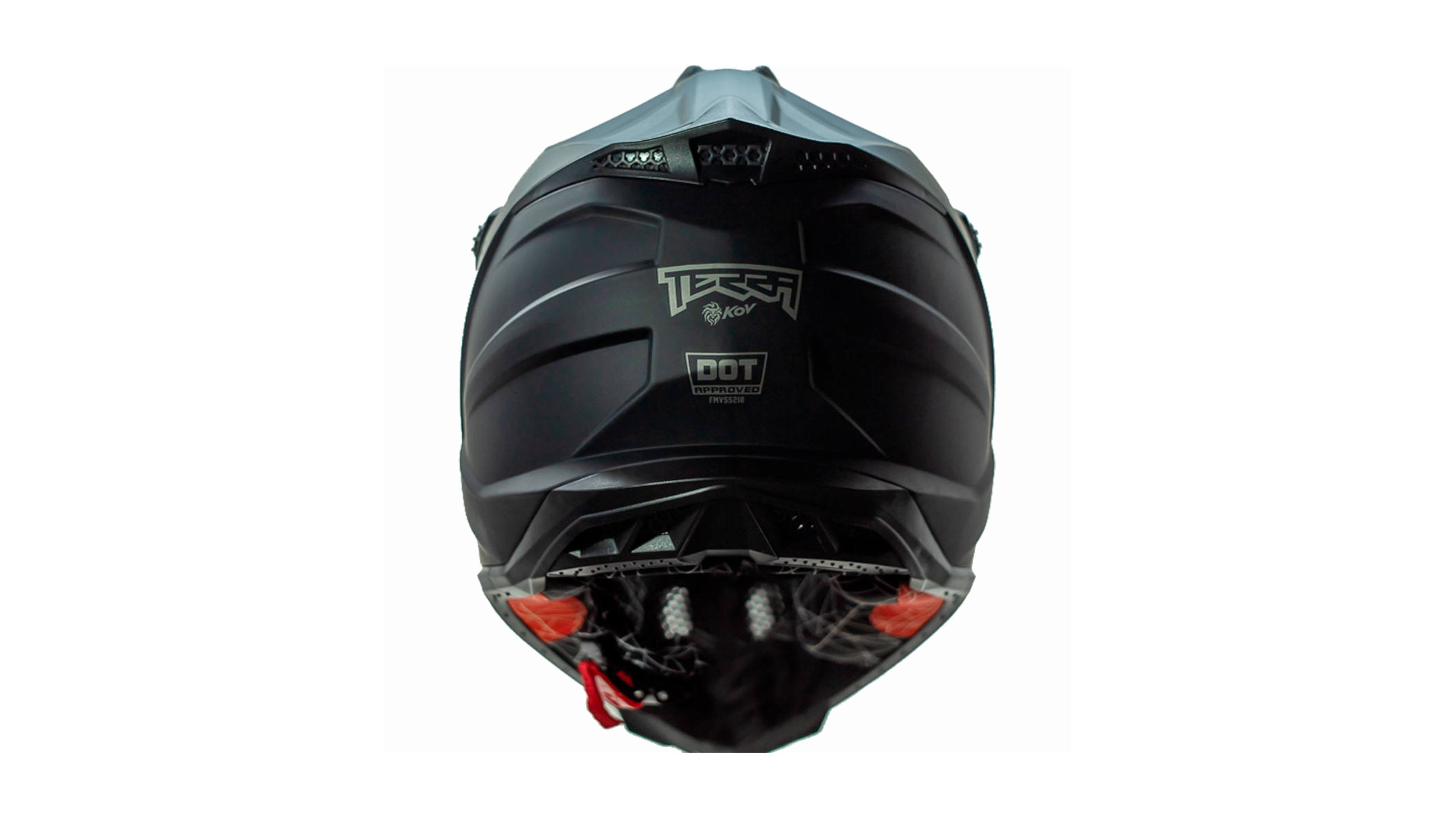 Casco KOV Terra Cross Negro Mate Solid Off-Road para Motocross Dot