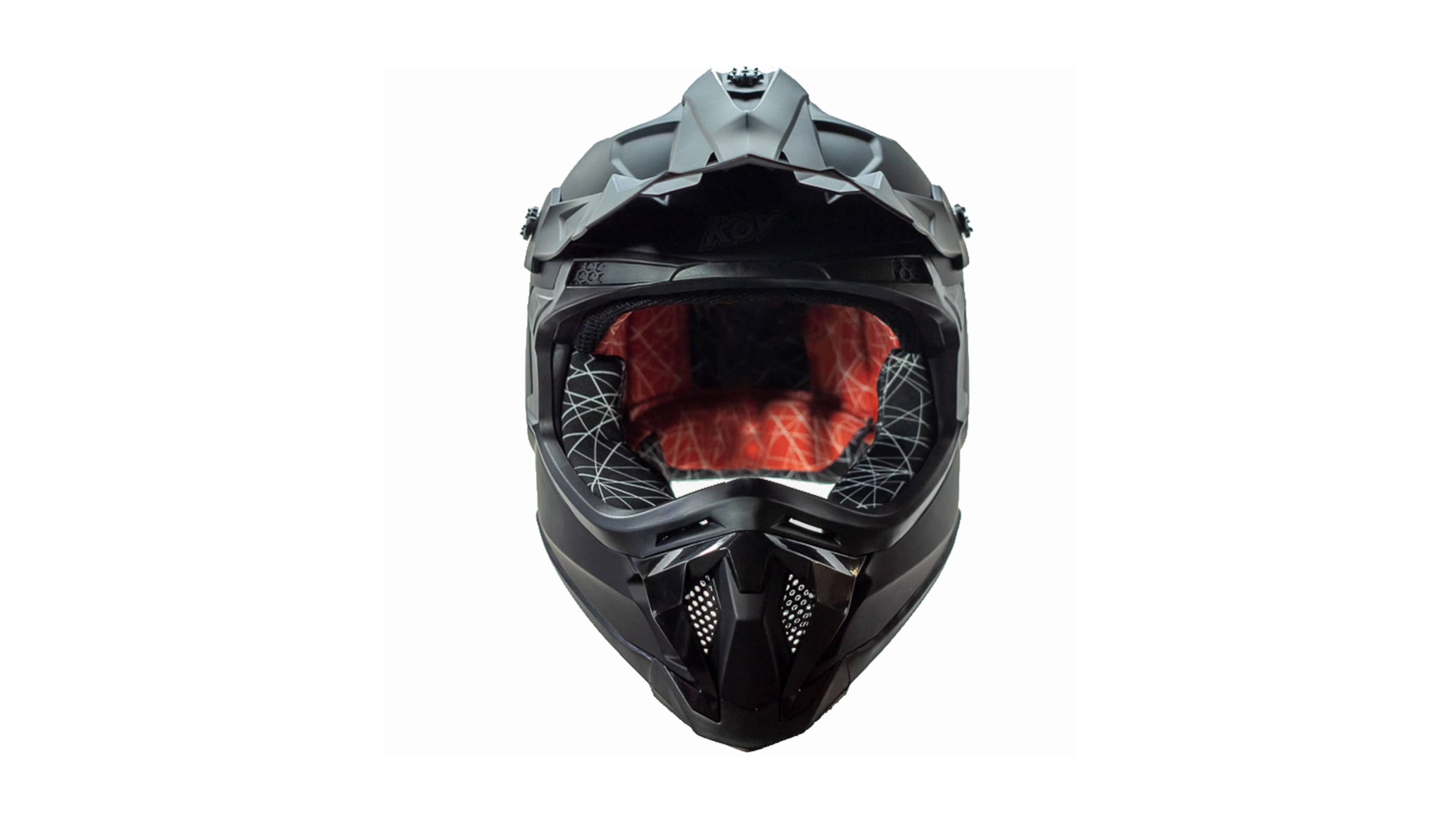 Casco KOV Terra Cross Negro Mate Solid Off-Road para Motocross Dot