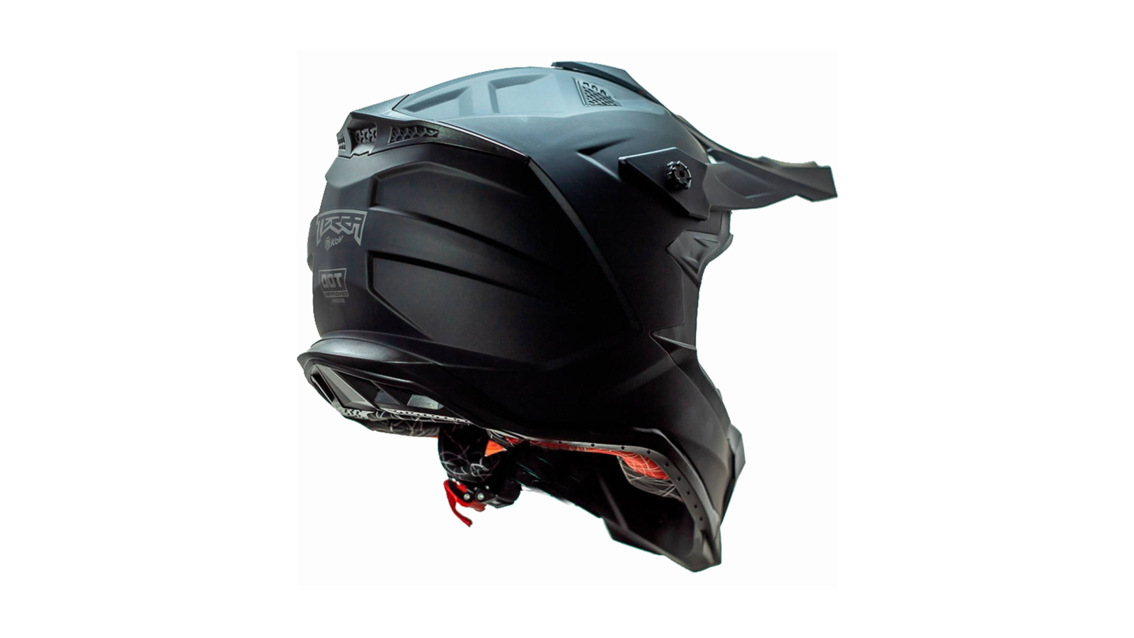 Casco KOV Terra Cross Negro Mate Solid Off-Road para Motocross Dot