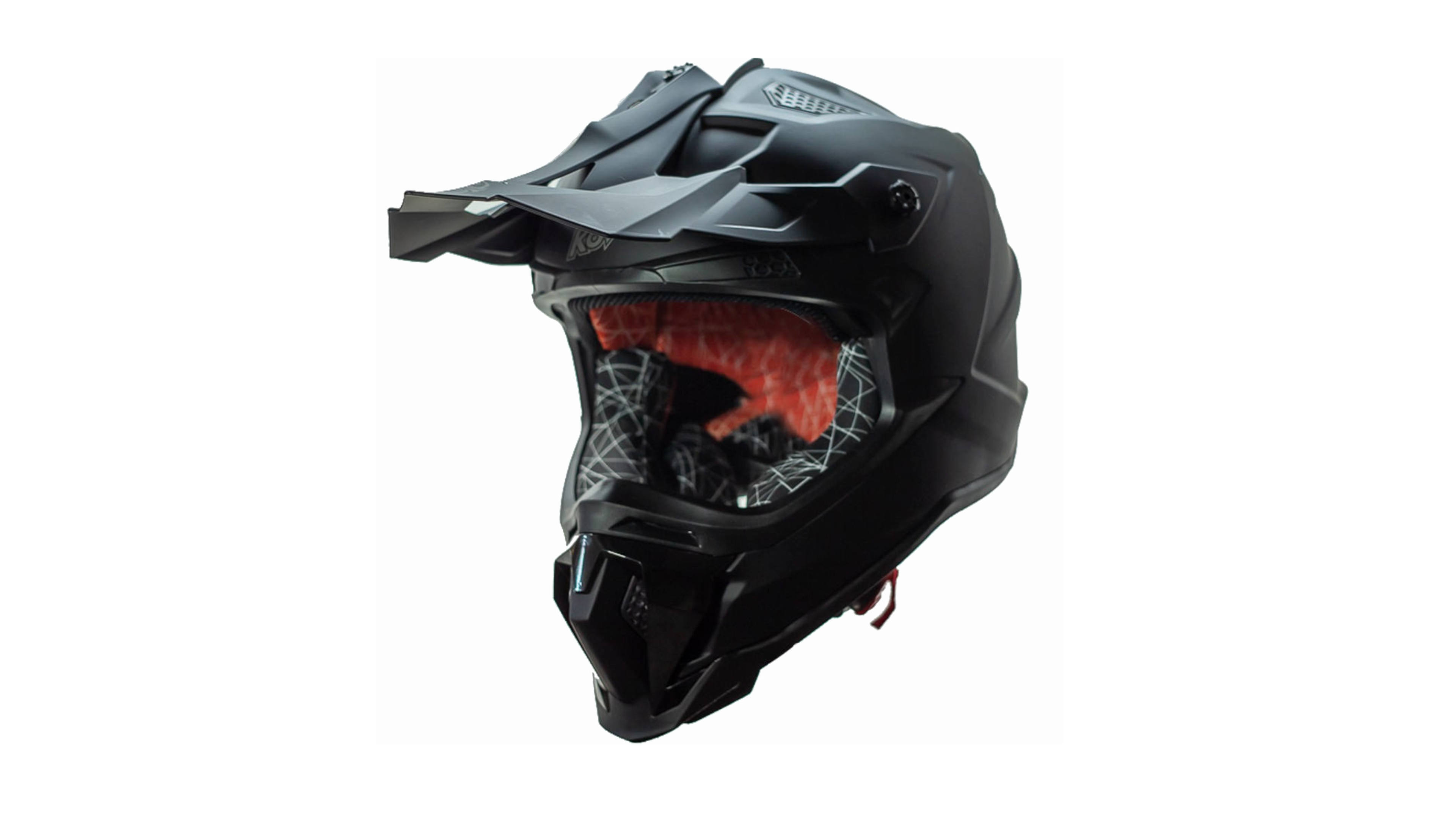 Casco KOV Terra Cross Negro Mate Solid Off-Road para Motocross Dot