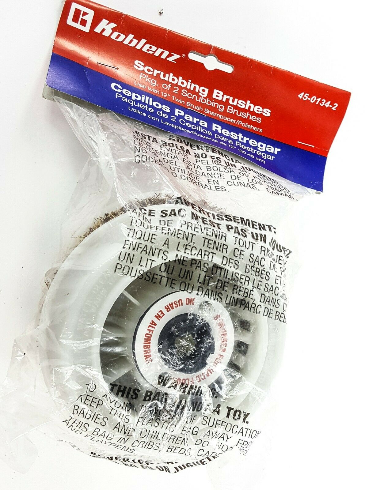 Cepillo Para Restregar Koblenz 45-0134-2 Contenido 2 Piezas - Café