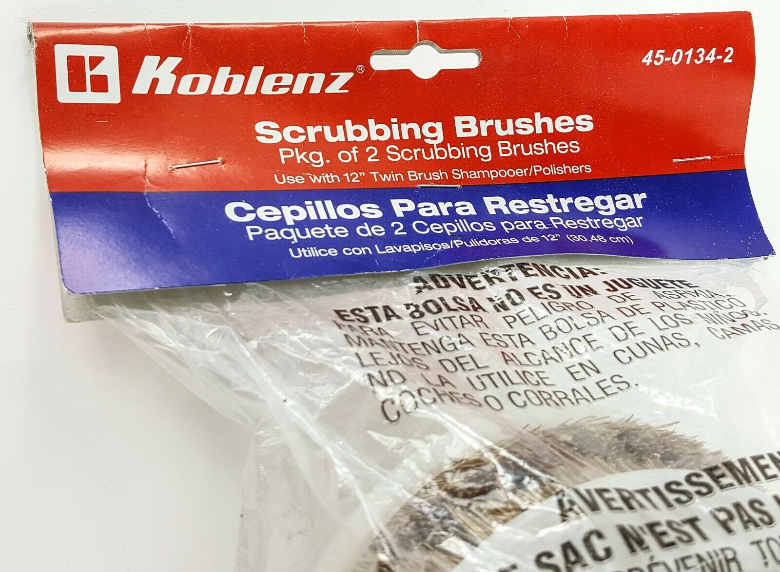 Cepillo Para Restregar Koblenz 45-0134-2 Contenido 2 Piezas - Café