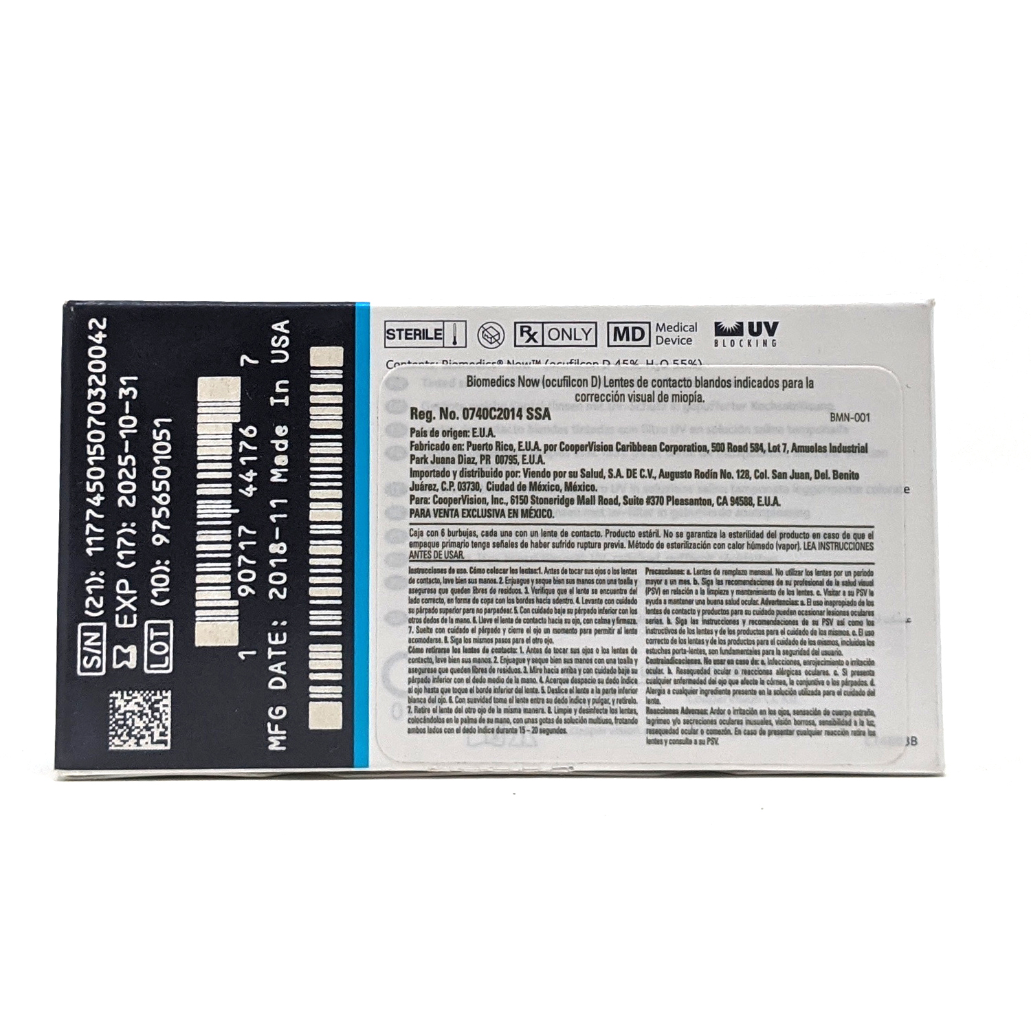 Lentes De Contacto Coopervision Biomedics Now 6 Pzas Mensual