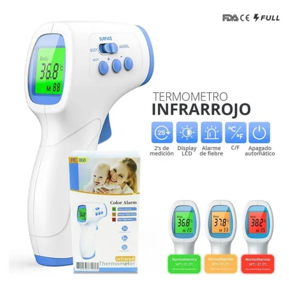 Termómetro Infrarrojo Digital | Frente Y Corporal Uso Médico