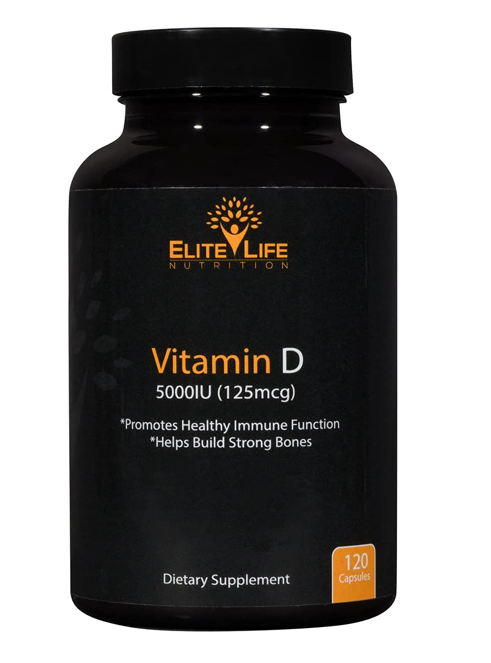 Vitamina D 5000iu 120 Cápsulas 2.29 Onzas