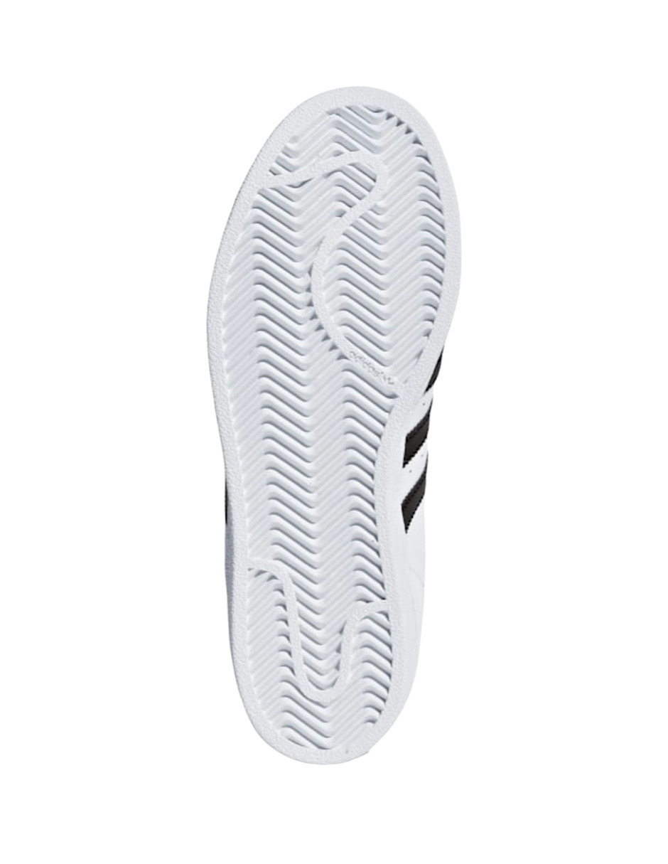 TENIS ADIDAS SUPERSTAR BLANCO CON FRANJAS NEGRAS (C77154)