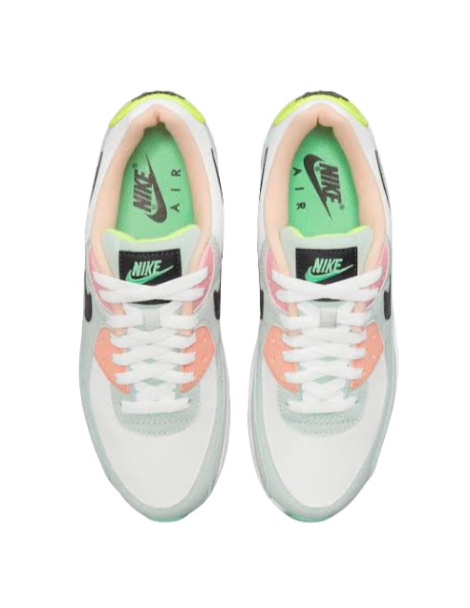 TENIS NIKE AIR MAX 90 WHITE VOLT GREEN GLOW (CZ1617-100)