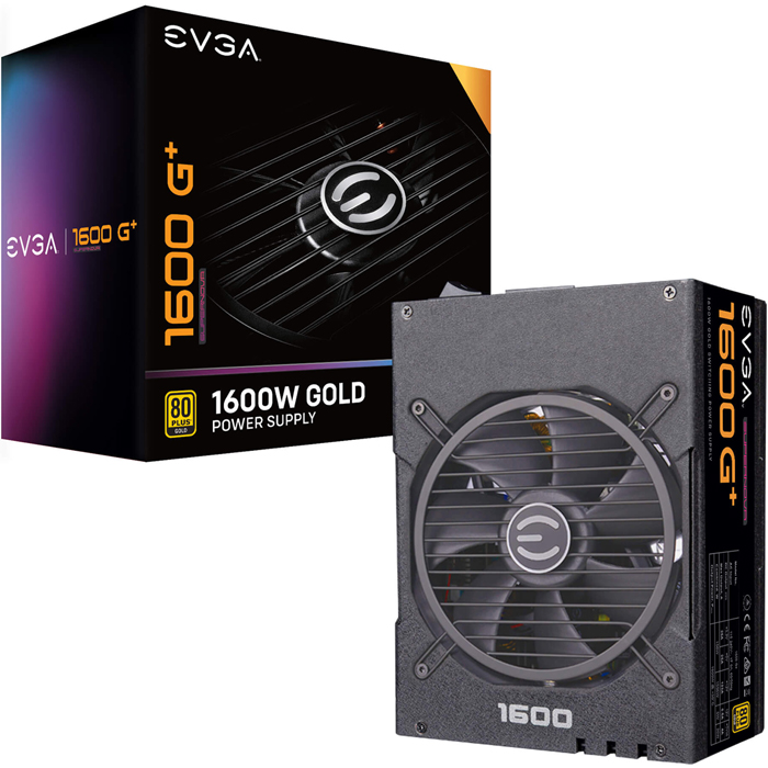 Fuente de Poder PC 1600W Gamer EVGA SuperNOVA 1600 G+ 80 Plus Gold Modular 220-GP-1600-X1 