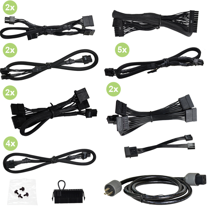 Fuente de Poder PC 1600W Gamer EVGA SuperNOVA 1600 G+ 80 Plus Gold Modular 220-GP-1600-X1 