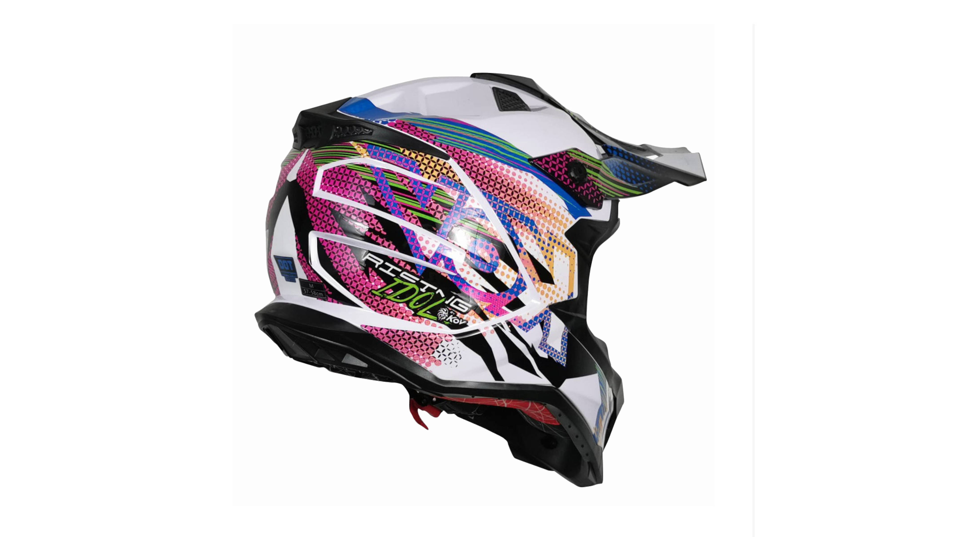 Casco KOV  Rising Idol Cross Off-Road para Motocross Certificado Dot