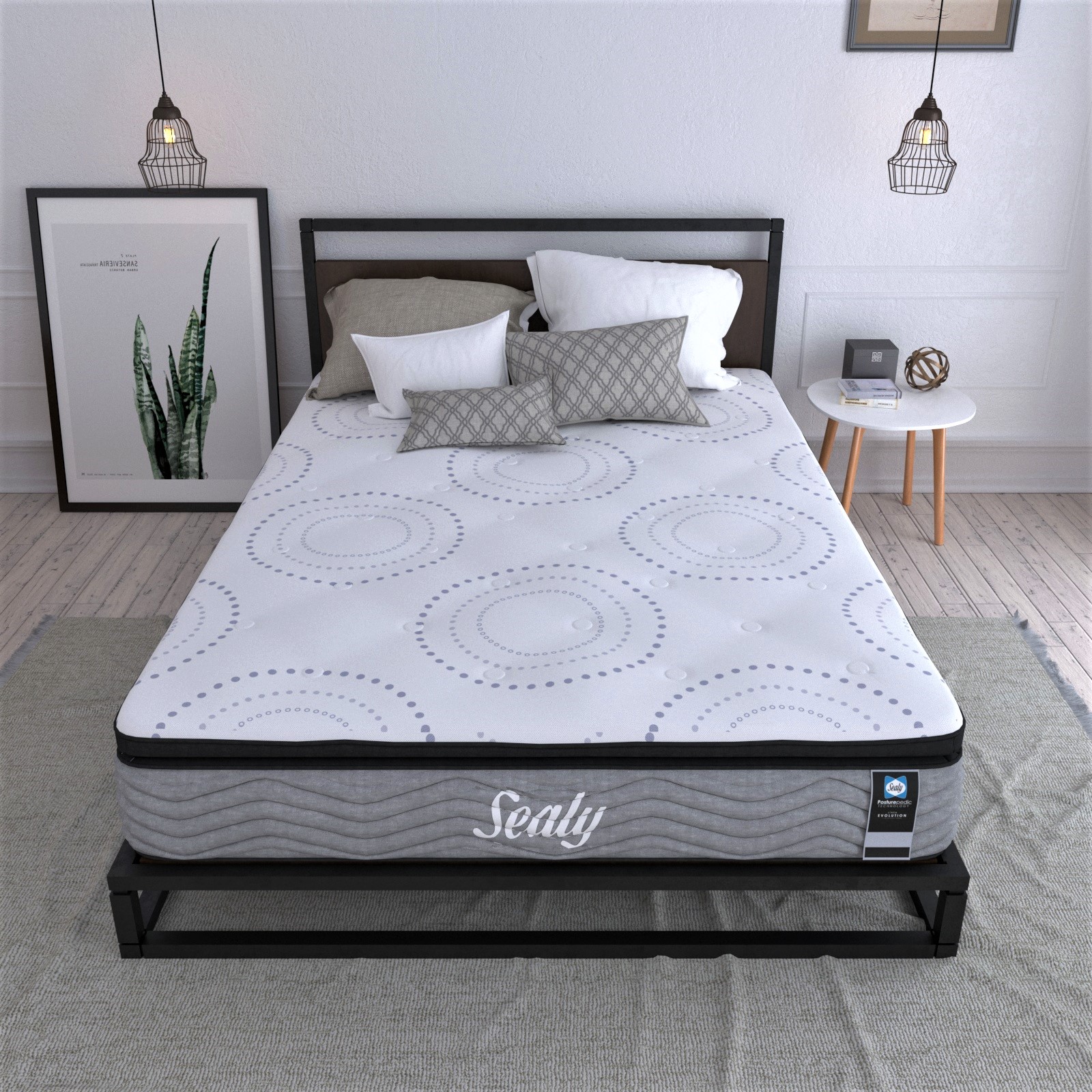 Colchón King Size Temptation Sealy Ortopédico 100% Hipoalergénico