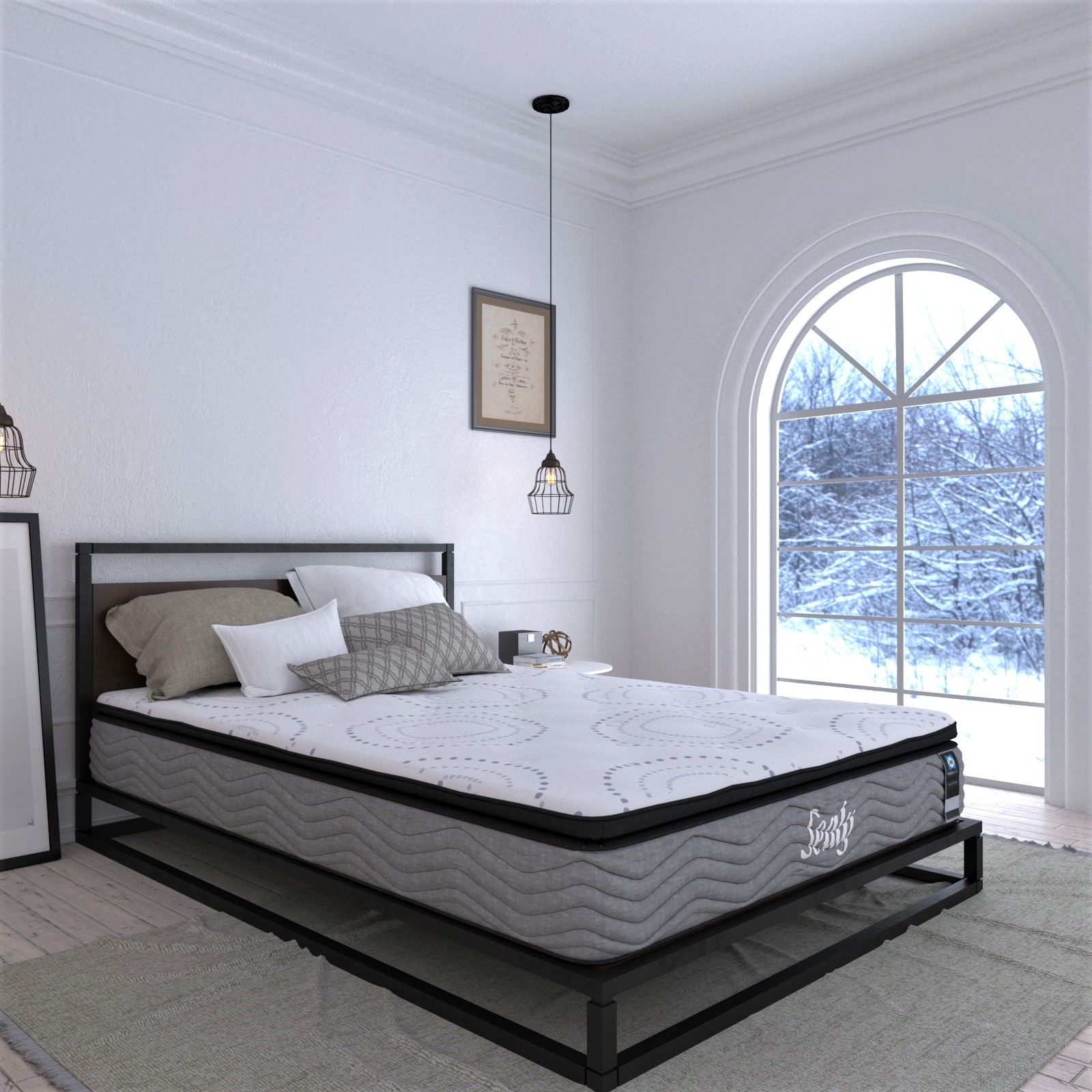 Colchón King Size Temptation Sealy Ortopédico 100% Hipoalergénico