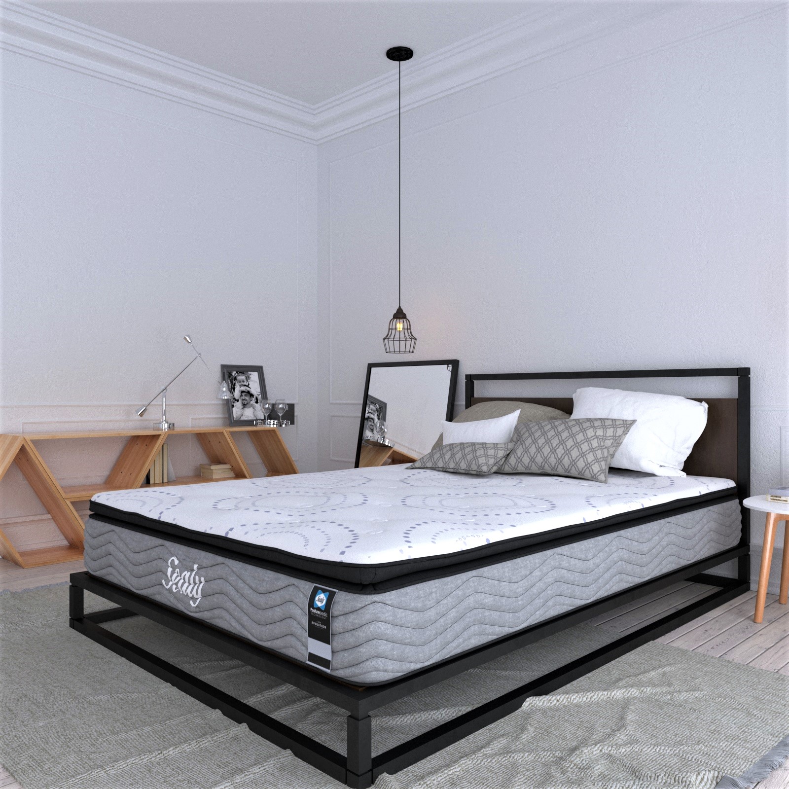 Colchón King Size Temptation Sealy Ortopédico 100% Hipoalergénico