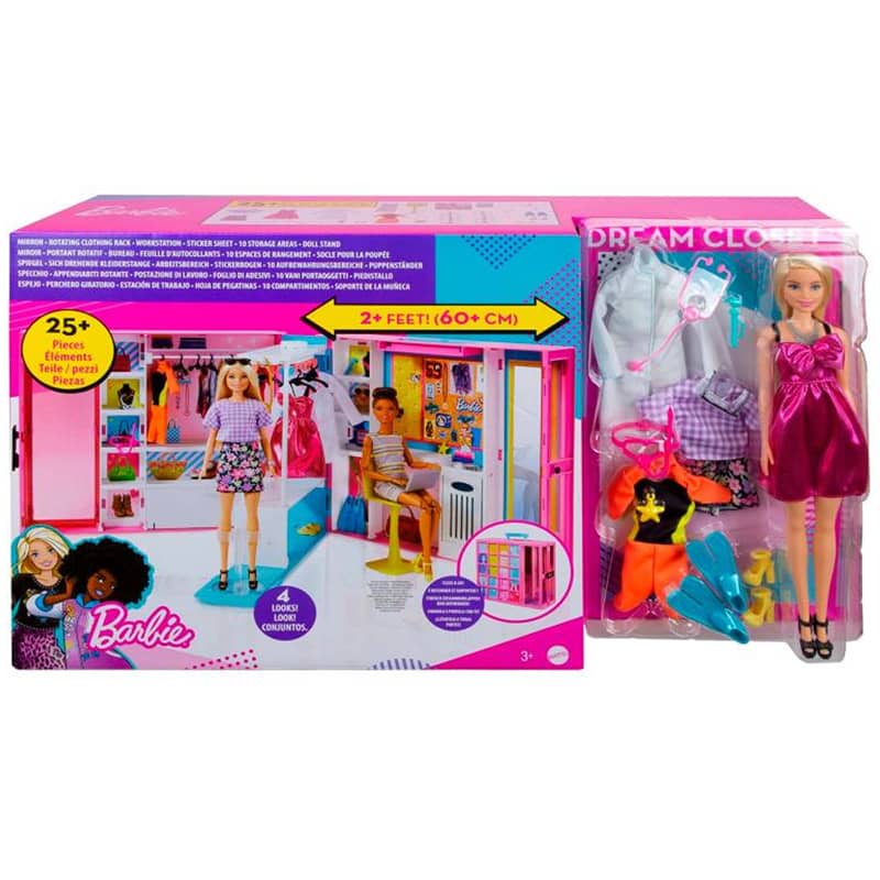 Barbie Closet De Ensueño: Ropa Y Accesorios Para Muñeca