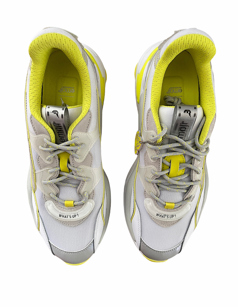 TENIS PUMA RS-2K X EMOJI blanco, amarillo