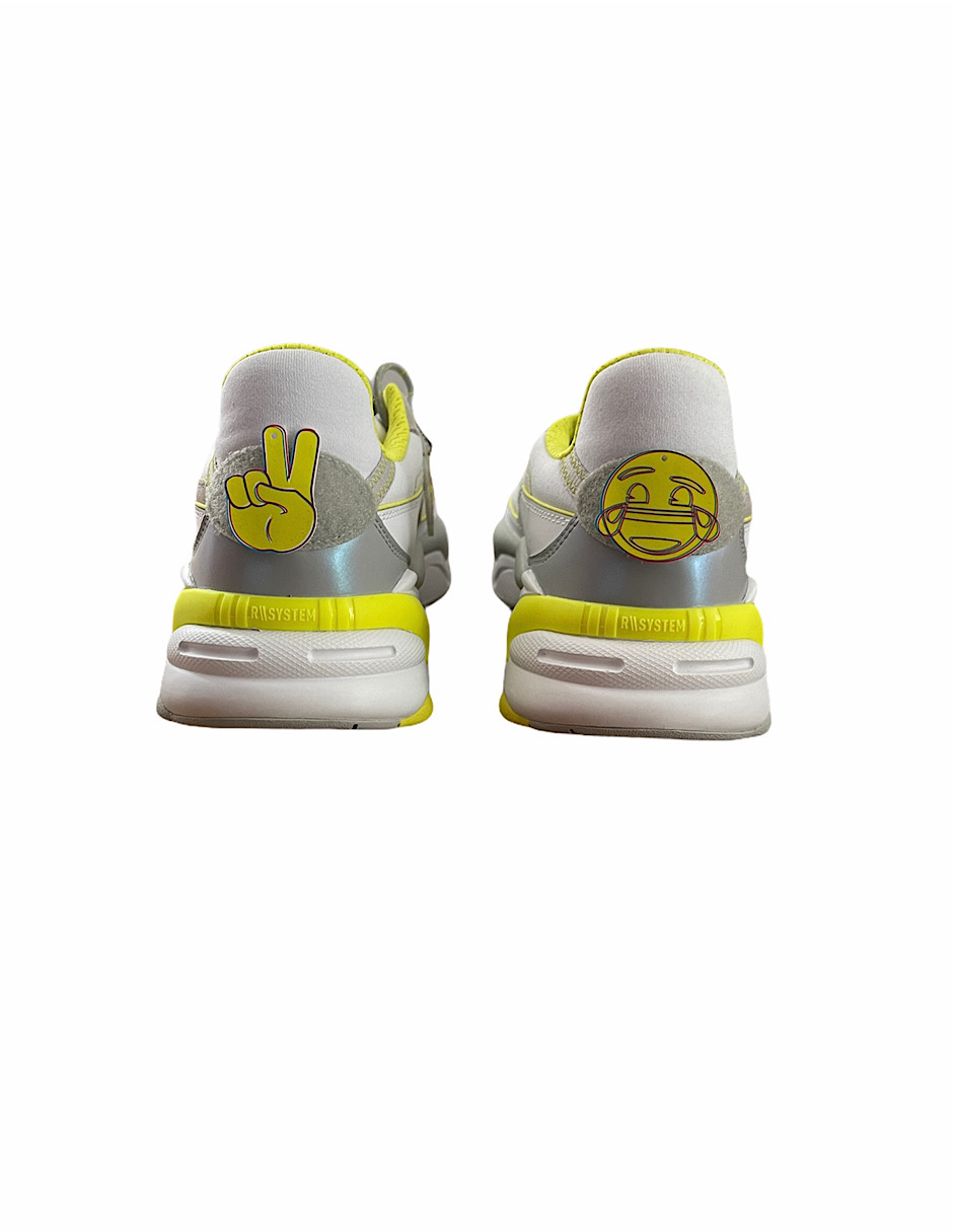 TENIS PUMA RS-2K X EMOJI blanco, amarillo