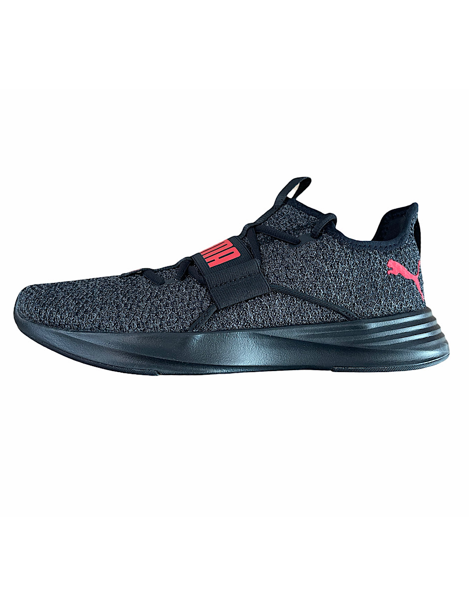 Tenis puma 2025 gris con rojo