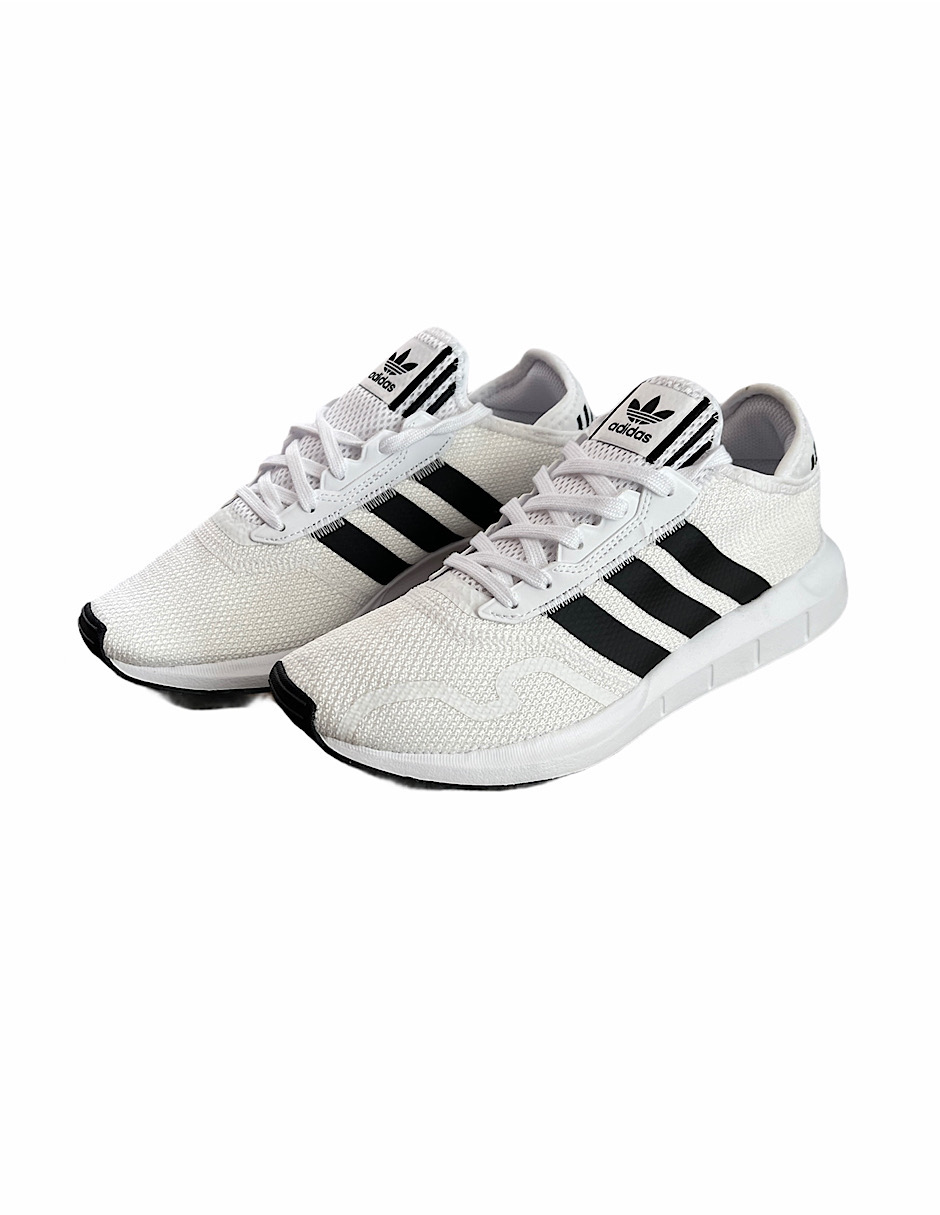 Adidas swift run blancos 2025 con negro