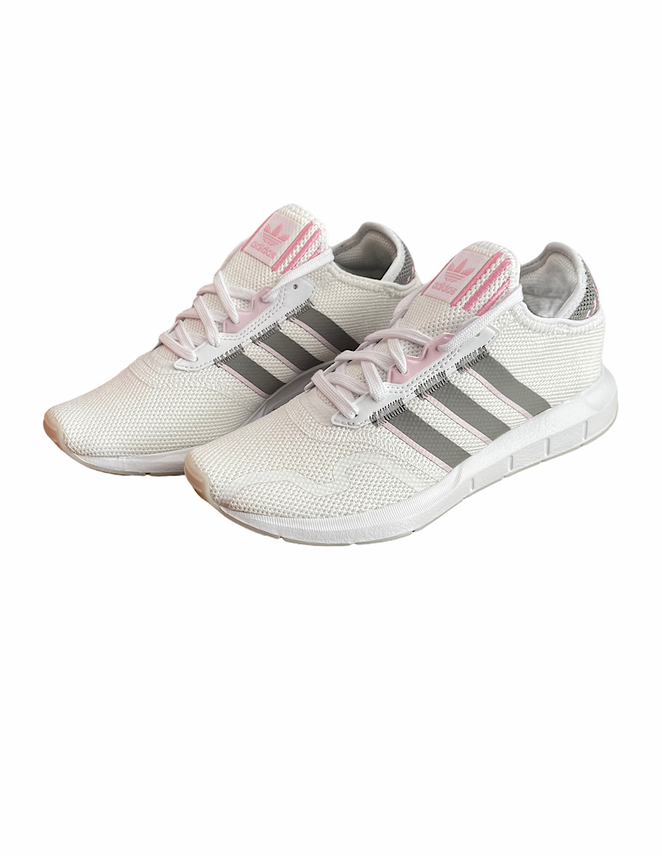 TENIS ADIDAS SWIFT RUN X W blanco, gris, rosa