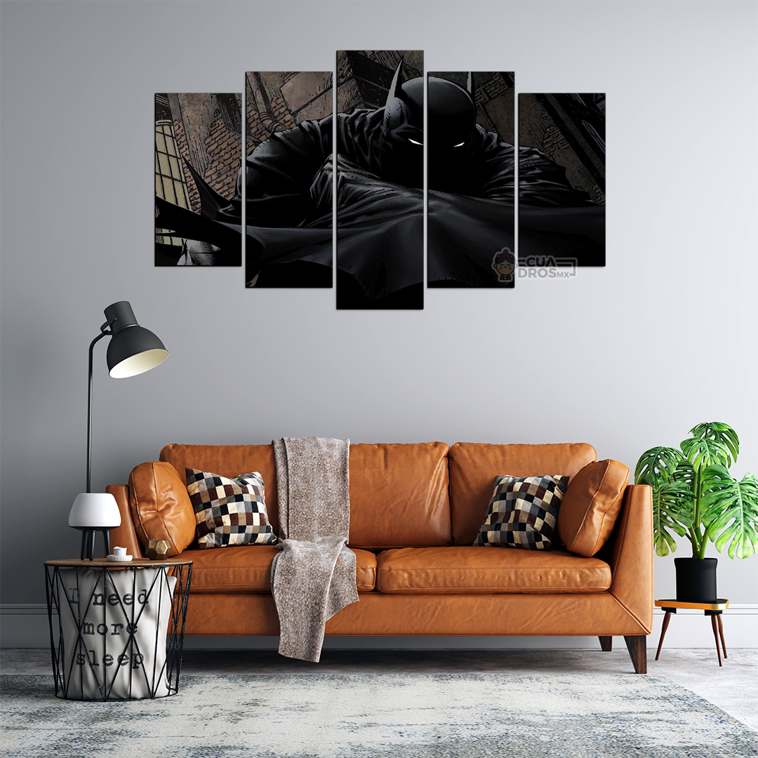 Cuadro Decorativo Batman DC Comics 100x60cm 5pzs Cuadros MX