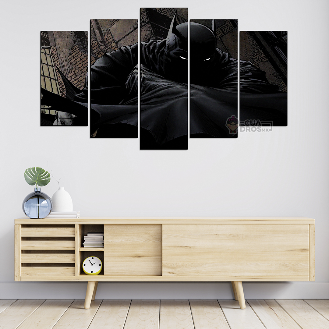 Cuadro Decorativo Batman DC Comics 100x60cm 5pzs Cuadros MX