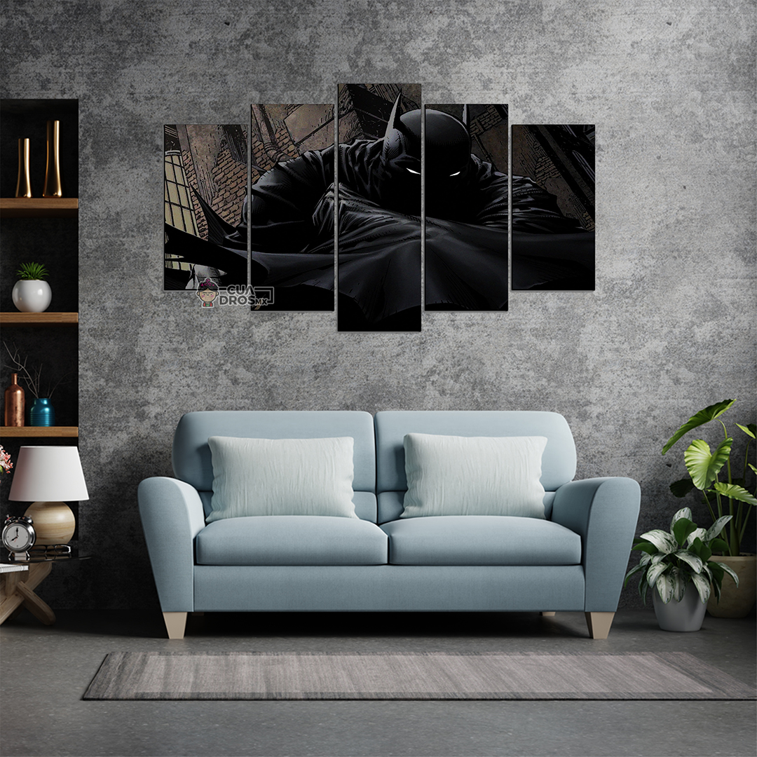 Cuadro Decorativo Batman DC Comics 100x60cm 5pzs Cuadros MX