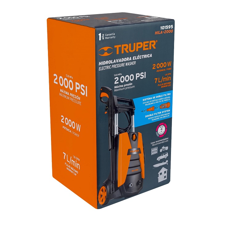 Karcher Eléctrica Hidro lavadora Eléctrica Calidad Premium HILA-200 para Auto Lavados Limpieza Profunda Lava Autos casas Yates