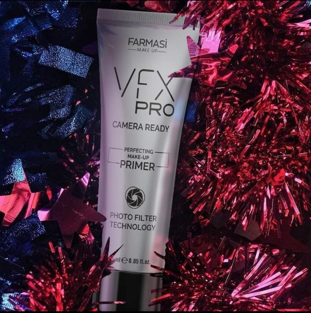 Primer Vfx Pro Camera Ready by Farmasi Efecto Filtro Piel Mixta Grasa Vegano Sin Gluten ni Parabenos