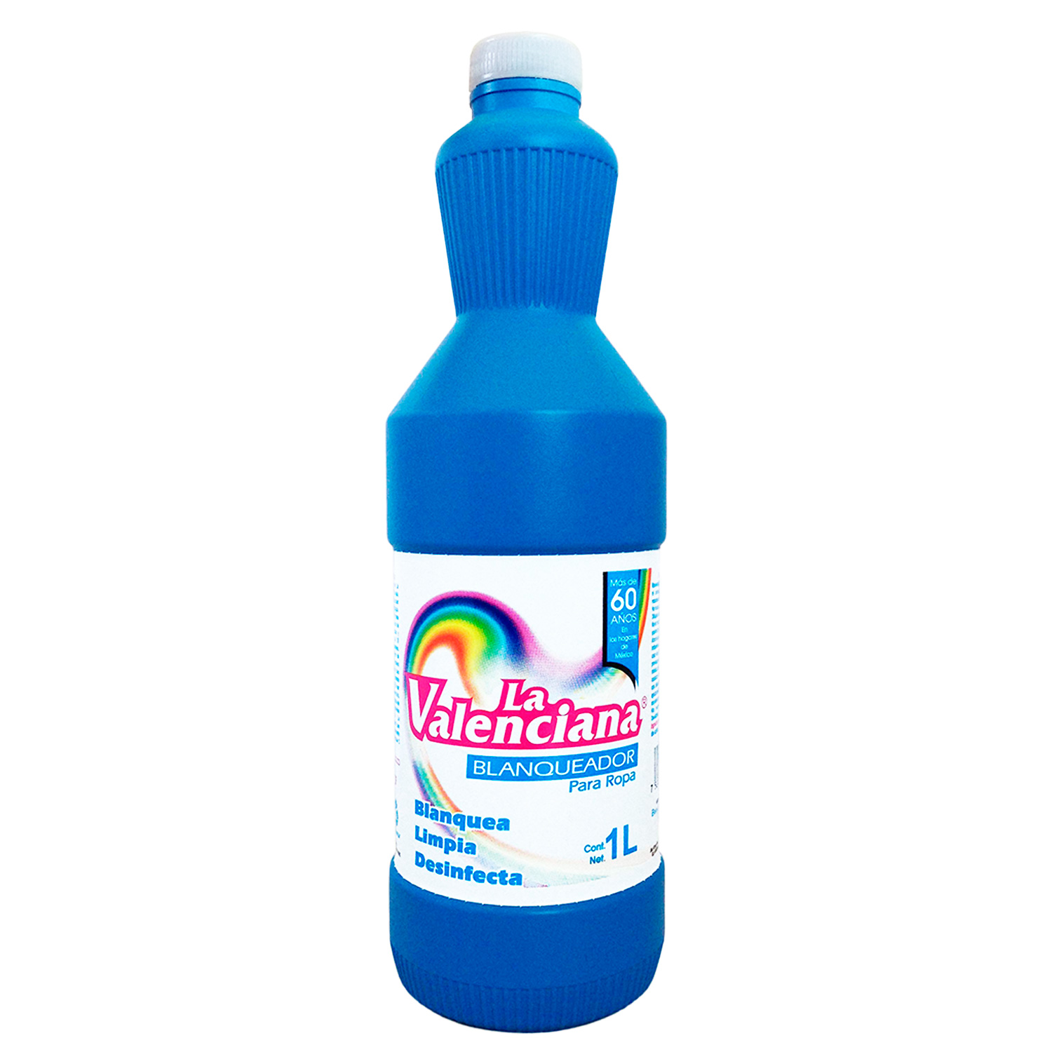 Cloro La Valenciana Caja con 12 Botellas de 1 Litro Blanqueador de ropa