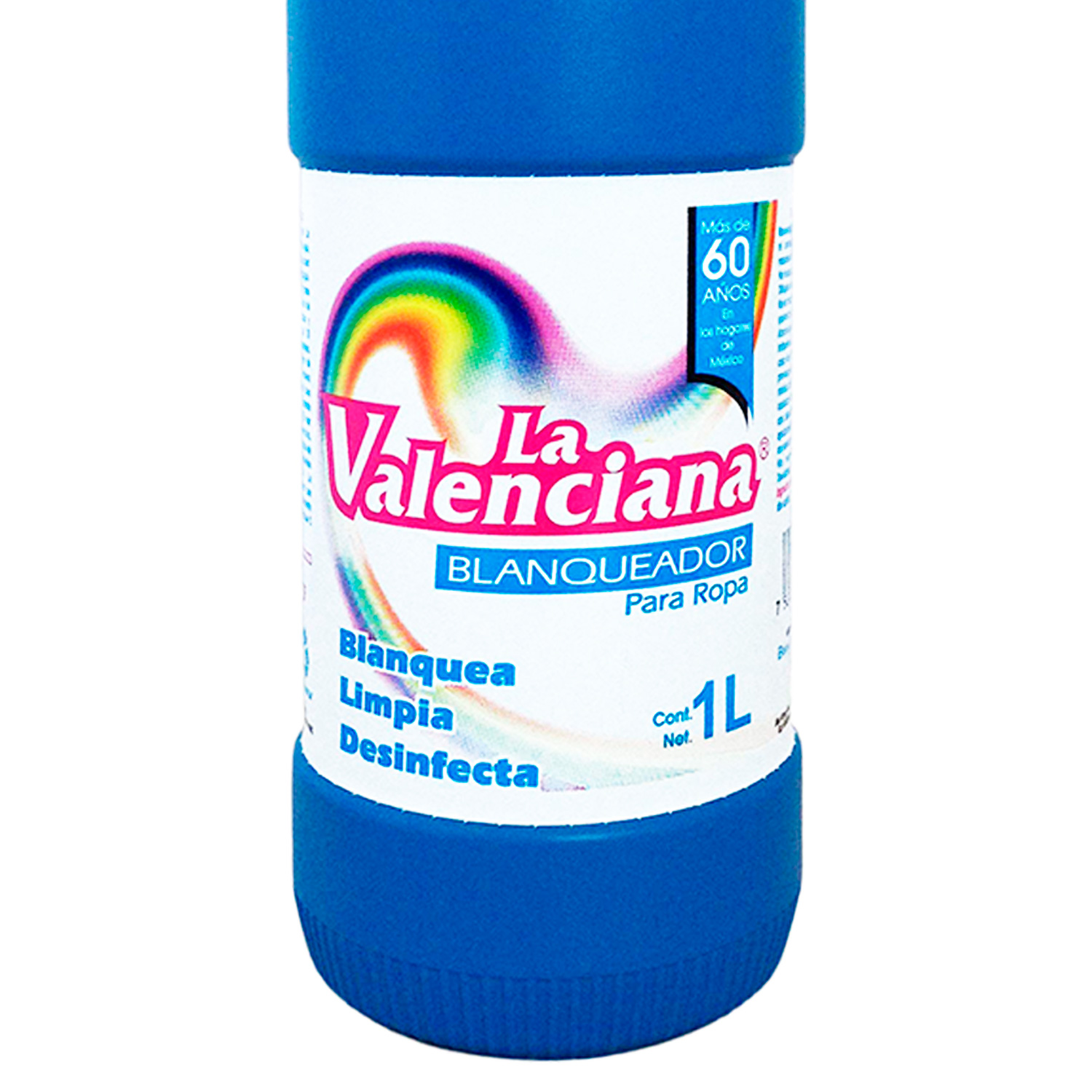 Cloro La Valenciana Caja con 12 Botellas de 1 Litro Blanqueador de ropa