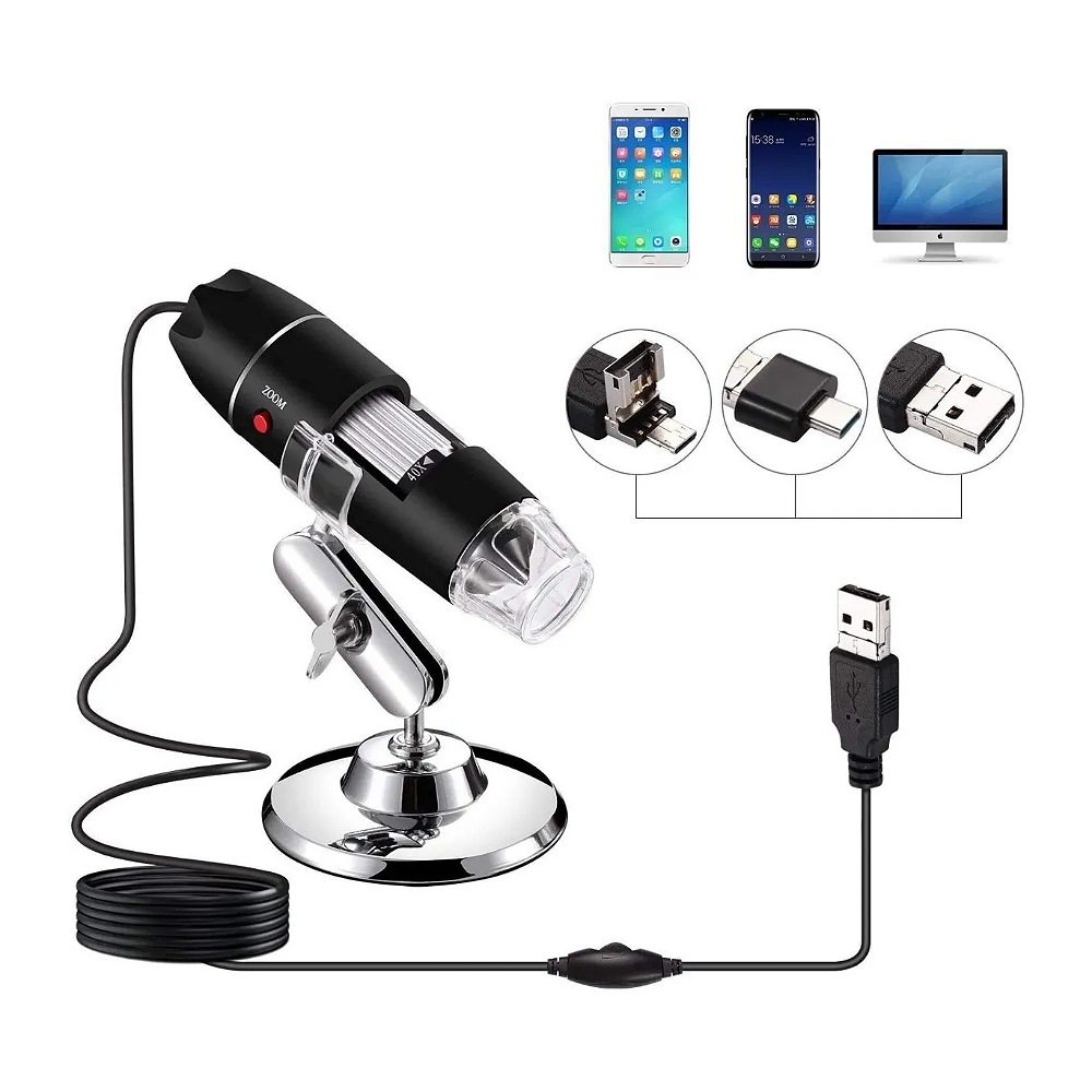 Mini Microscopio Digital Usb Led 1000x Zoom