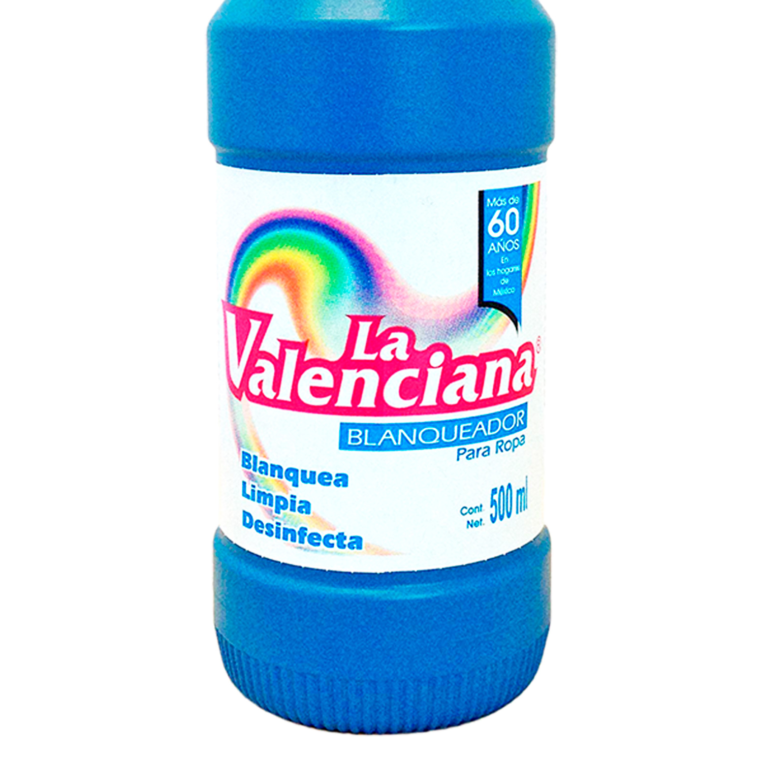 Cloro La Valenciana Caja de 20 Botellas 500 Mililitros Blanqueador de ropa