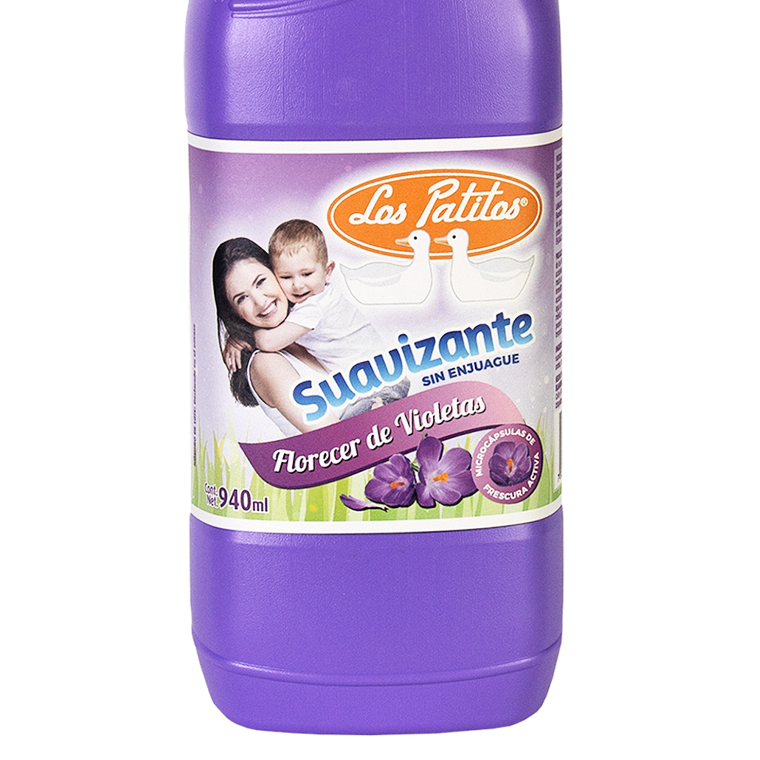 Suavizante de Telas Los Patitos Florecer De Violetas Caja 12 Piezas 940 Mililitros