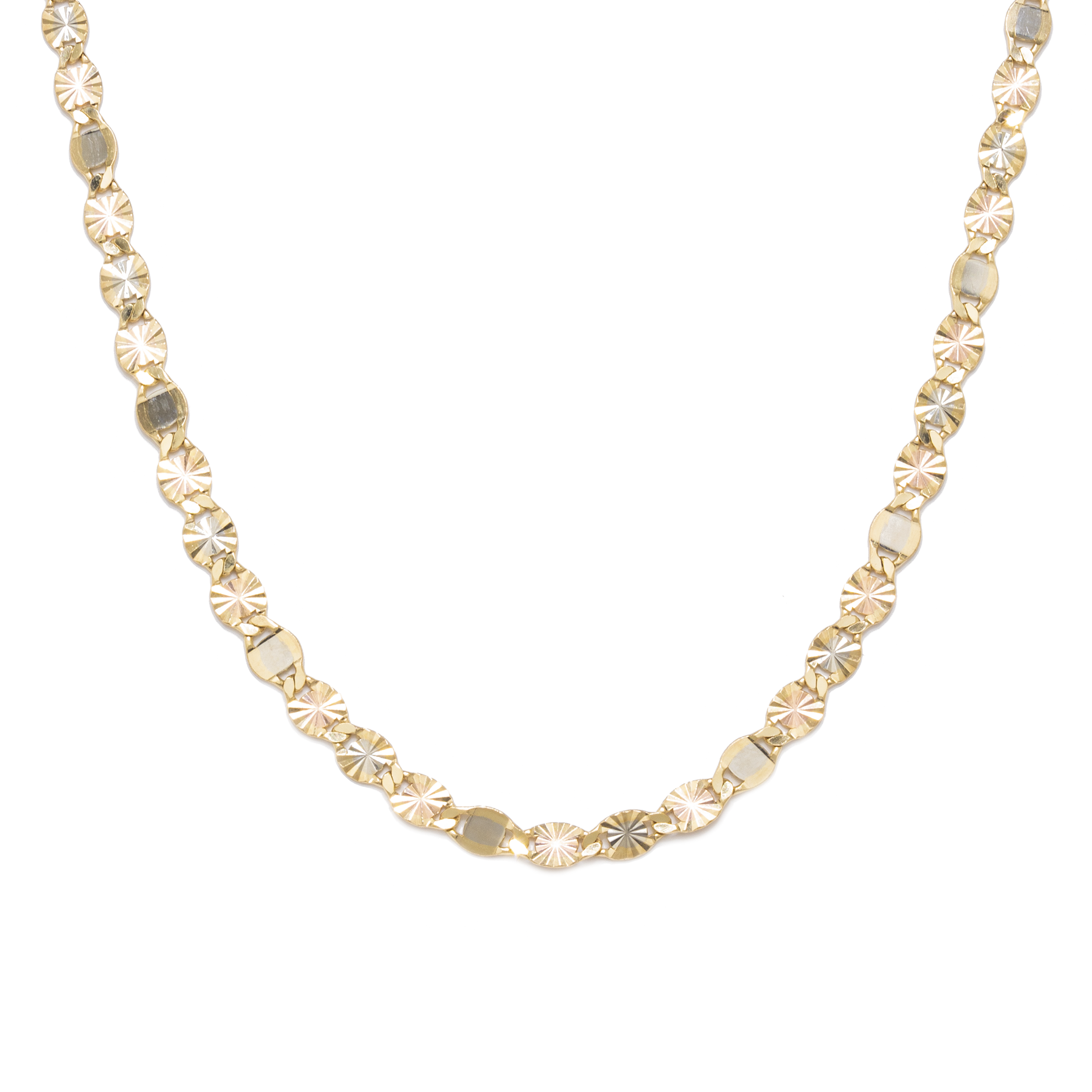 Cadena Oro Solido Florentino 10 Kilates 3 Oros.