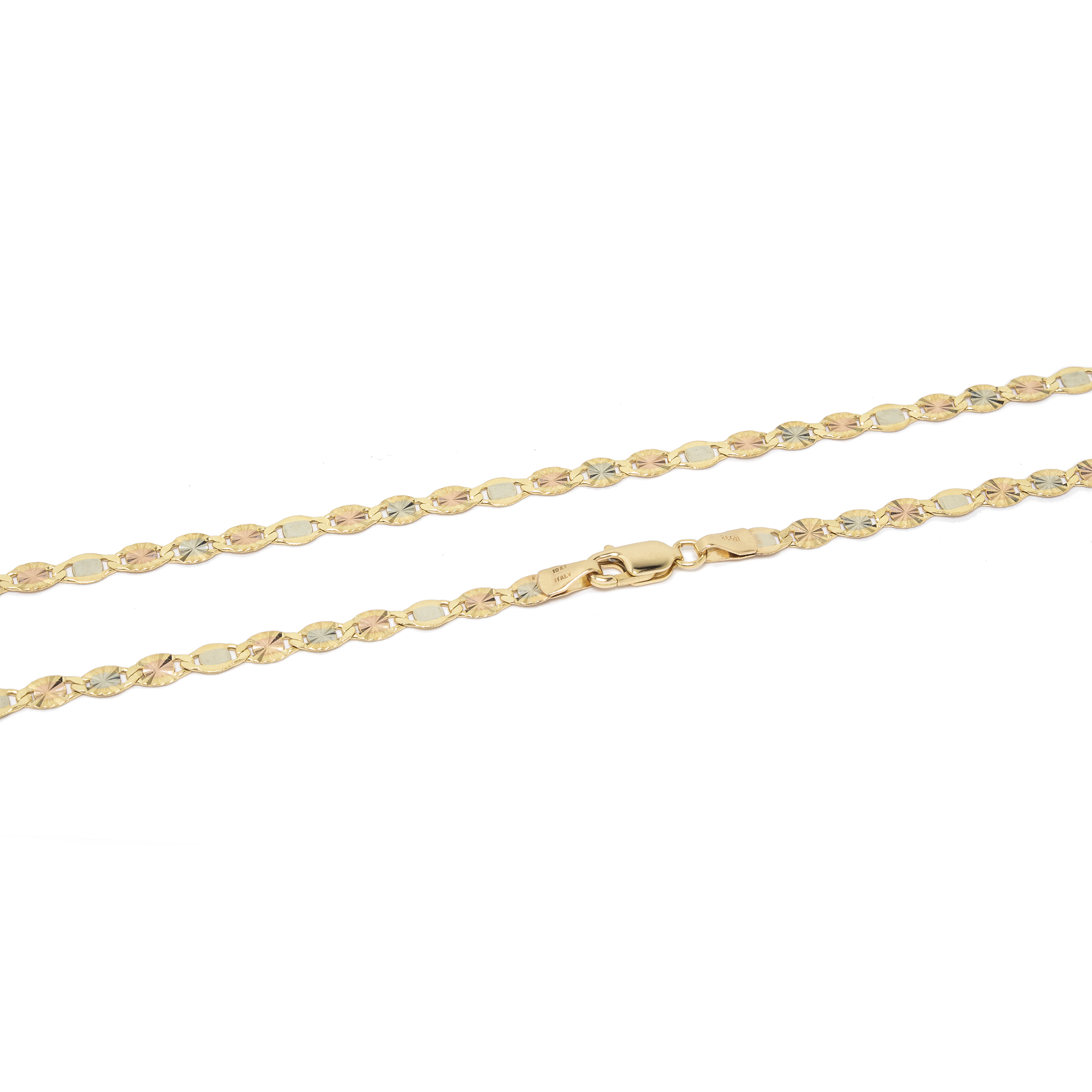 Cadena Oro Solido Florentino 10 Kilates 3 Oros.